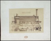 Photographie Ecorché Locomotive Marchandises Atelier Andre Koechlin 1862