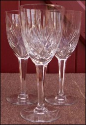 Trois verre americain eau model Chantilly Saint Louis