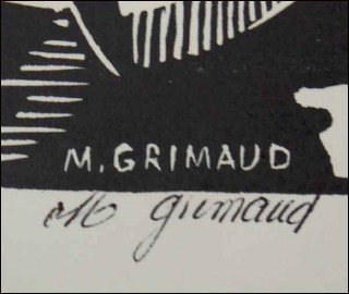 Estampe M Grimaud
