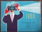 Catalogue 1960 etablissement ALEA Paris photo cinema