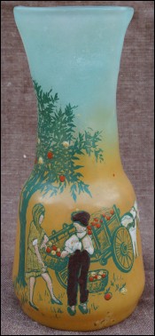 Vase émaillé Legras à Saint Denis vers 1900