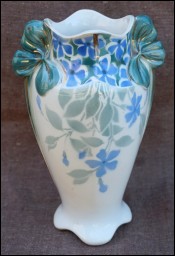 Vase Art Deco Pervenches Keller & Guerin Lunéville