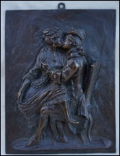 Haut relief érotique bronze du XVIIIe siècle