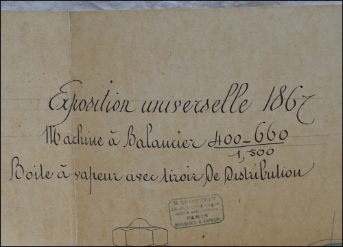 Exposition Universelle Paris 1867 H Lecouteux Vapeur