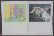 Jaques Villon Silène Pasiphae & Le Taureau Lithographies couleur 1955