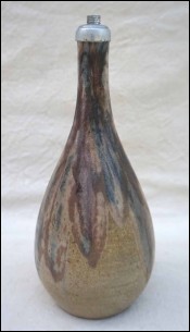 CHARLES GREBER Gres Sel Flammé Vase / Lampe Art Nouveau