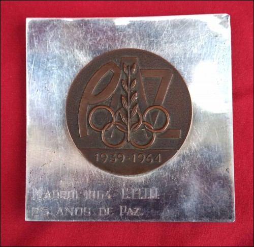 Médaille commémorative Jeux Olympiques Madrid, 25 ans de Pains