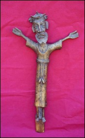 Christ de procession Bronze/laiton Congo milieu XX siècle
