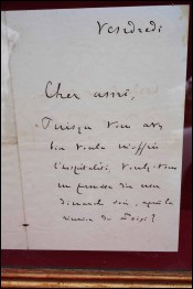 Lettre Autographe Paul Deschanel Signée Encadrée