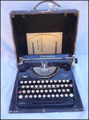 Machine à écrire portable Continental 340 vers 1930