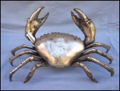 Grand crabe en métal chromé vers 1970