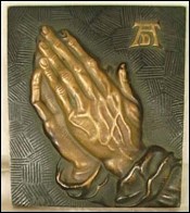 Albrecht DURER les mains qui prient Bronze